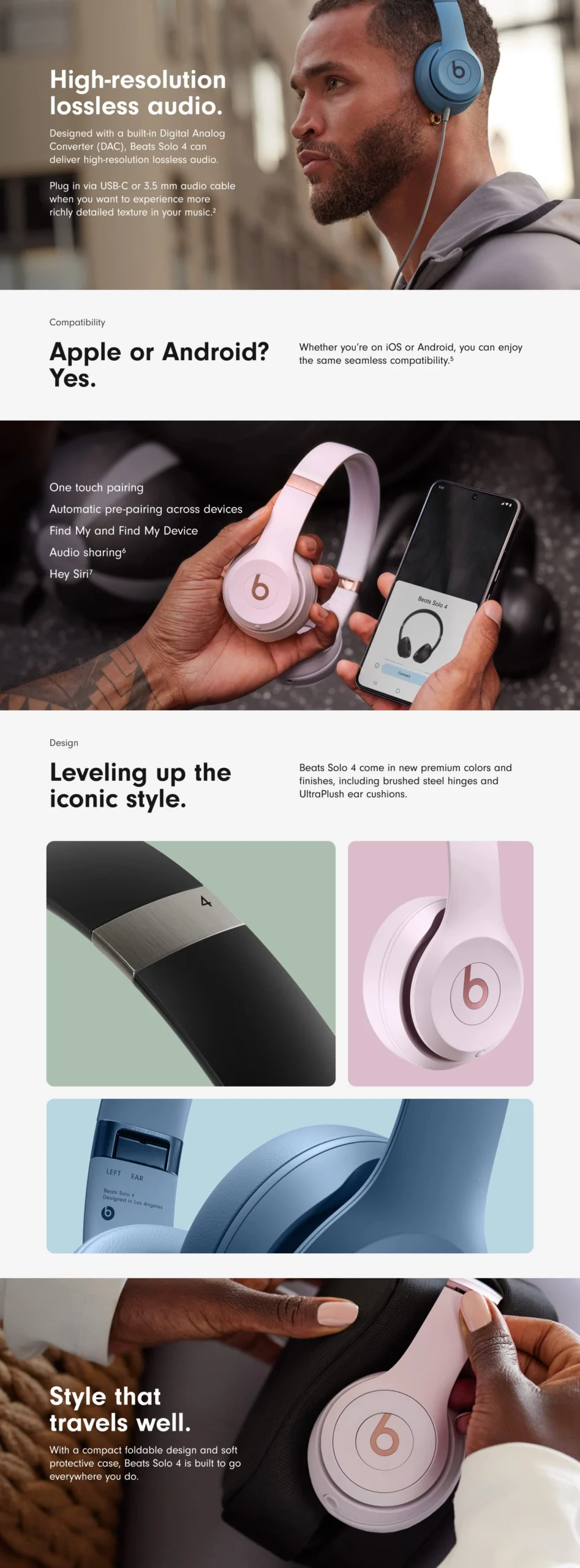 Beats Solo 4 Headphones(Earphones)Features Explaintion