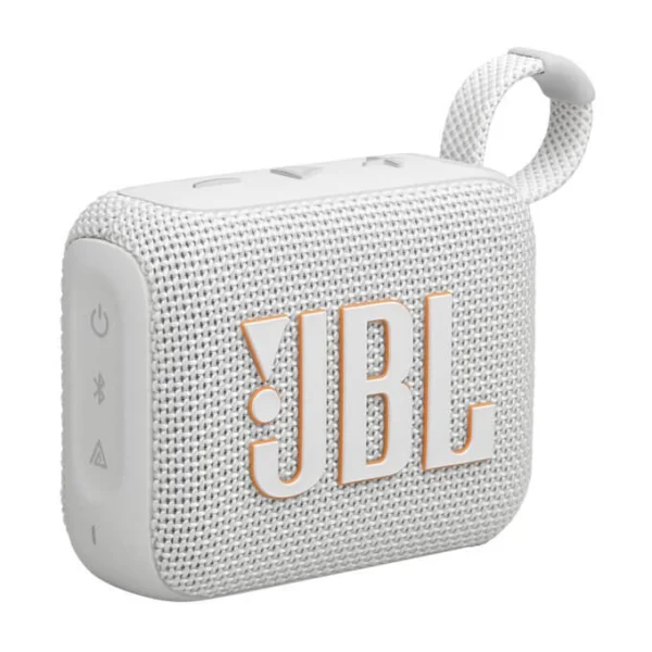 JBL Go 4 Ultra Portable Waterproof Speaker White with Upto 7 Hours of Playtime
