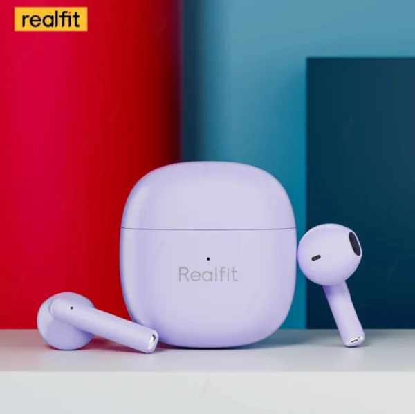 Realfit F1 Bluetooth Wireless Earphones in purple Color