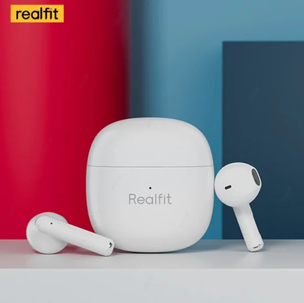 Realfit F1 Bluetooth Wireless Earphones in white Color