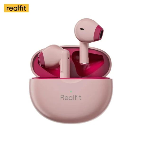 Realfit F2 Bluetooth Earphones high quality TWS Earbuds pink Color