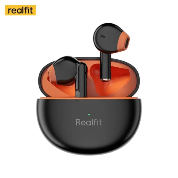 Realfit F2 Bluetooth Earphones high quality TWS Earbuds black Color